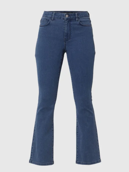 BLUE MID RISE PETRA BOOTCUT JEANS - Image 7