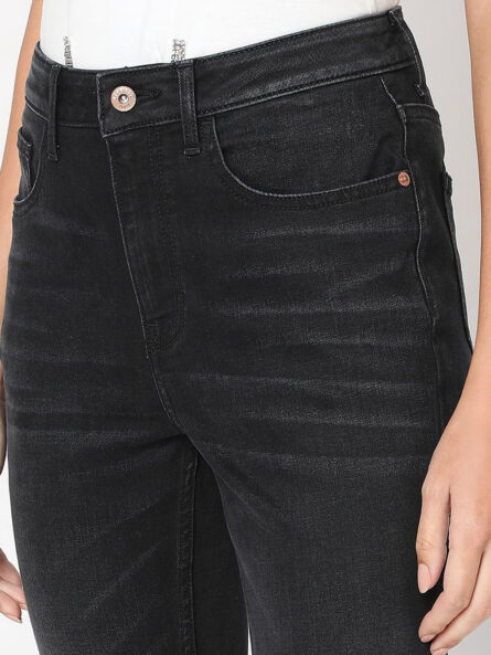 BLACK HIGH RISE BOOTCUT JEANS - Image 9