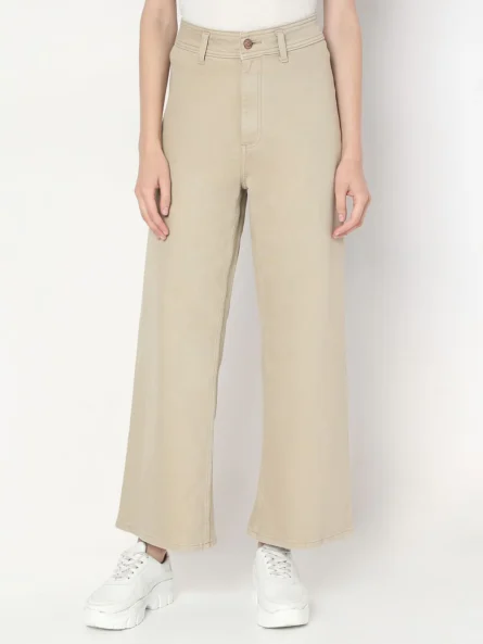 BLACK HIGH RISE WIDE LEG JEANS - Image 8